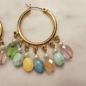 Semi-precious stone earrings
